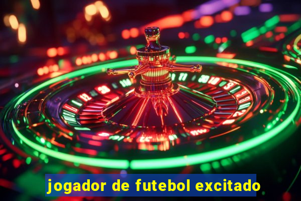 jogador de futebol excitado